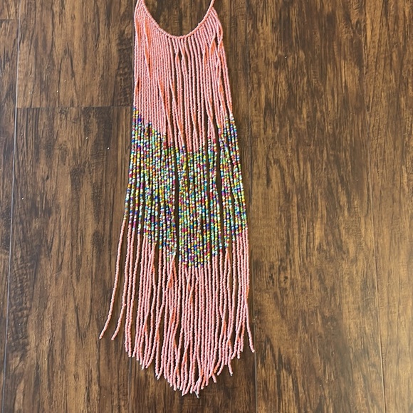 Charming Charlie’s Fringe Beaded Necklace - Picture 2 of 3